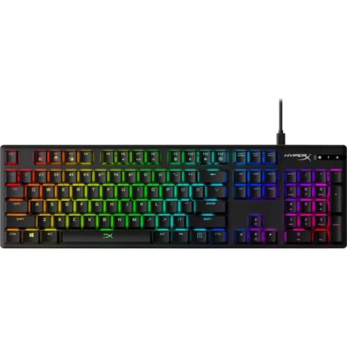 Teclado c/Cable HYPERX Alloy Origins Red LA Negro