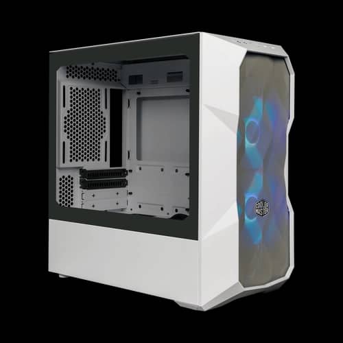 Gabinete COOLER MASTER Gabinete TD300 Mesh Blanco Mini Tower ARGB S/Fuente