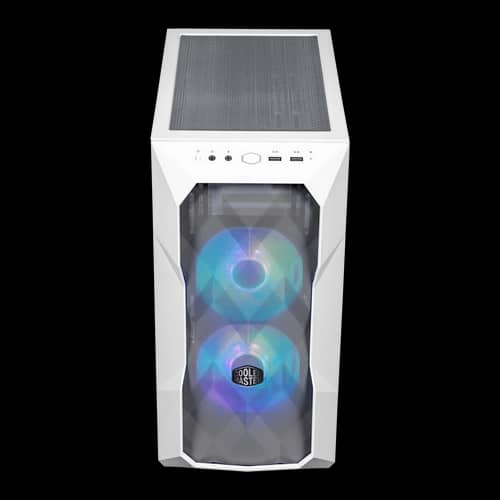 Gabinete COOLER MASTER Gabinete TD300 Mesh Blanco Mini Tower ARGB S/Fuente