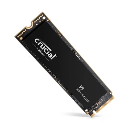 Disco Interno SSD CRUCIAL P3 500GB M.2 NVMe PCIe 3.0  3500MB/s