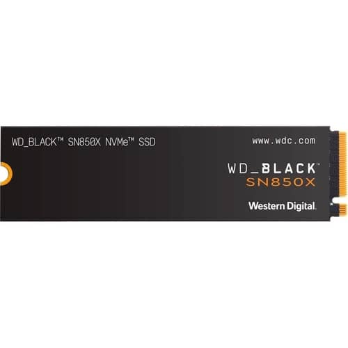 Disco SSD Western Digital 2T Black SN850X NVMe 7300MB/S S/Disipador