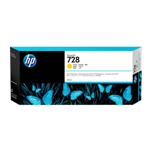 Cartucho de Tinta Plotter HP 728 Amarilla