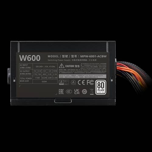 Fuente Cooler Master Elite NEX W600 230V 80 Plus White