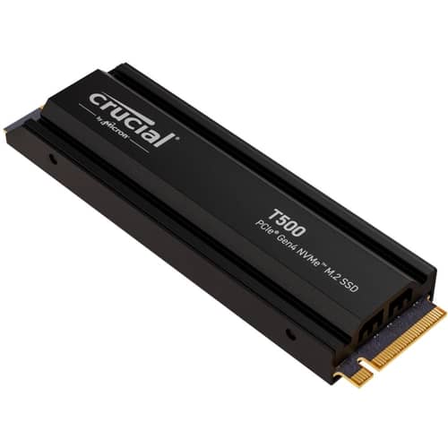 Disco Crucial 1TB T500 M.2 2280 7300MB/s PCIe G4 C/ Disipador