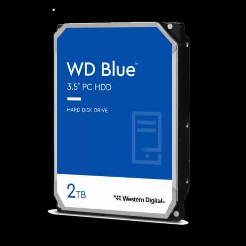 Disco duro interno WD 2TB 3.5" Blue SATA 64MB 5400