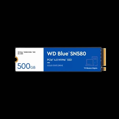 Disco SSD WD 500GB Blue SN580 NVMe gen4 4000MB/S