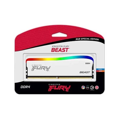 Memoria PC Fury DDR4 16GB 3600MHz Beast RGB Blanca