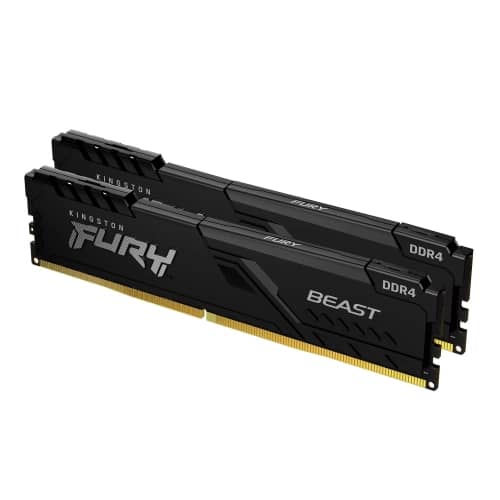 Memoria PC Fury DDR4 32GB 3600MHz Beast Negra