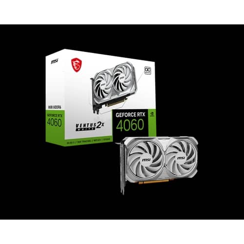 Placa MSI  NVIDIAGeForce  RTX 4060 VENTUS 2X WHITE 8G OC