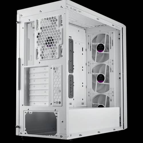 Gabinete Cooler Master MasterBox 600 White 4 Fans ARGB s/fuente