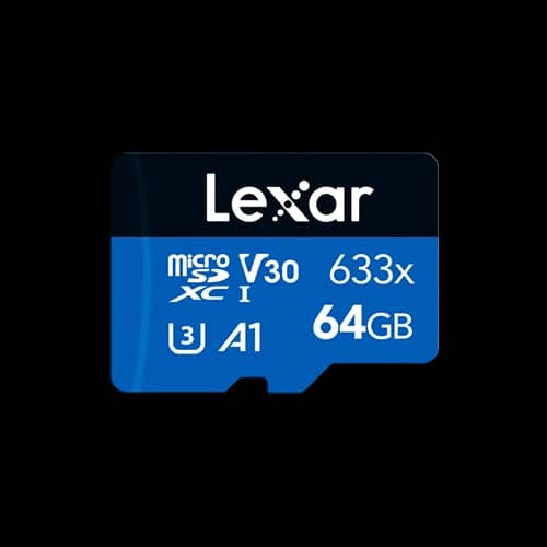 *Tarjeta microSDXC Lexar  633x 64GB UHS-I C10