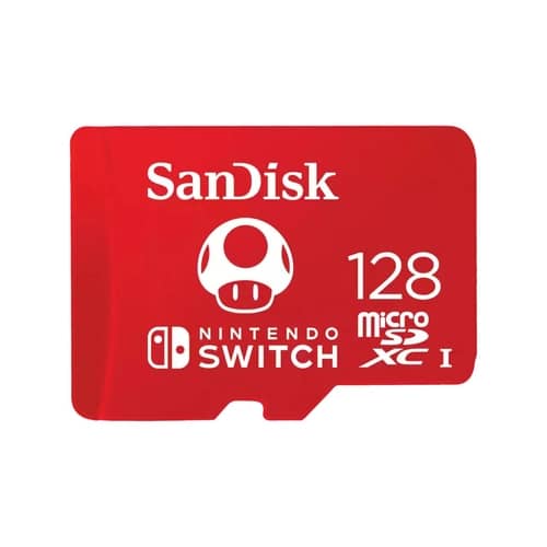 Tarjeta de Memoria Sandisk MicroSDXC 128GB UHS-I Card C10 U3 100Mb for Nintendo Switch Mario Bros Edition