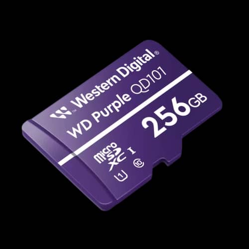 Tarjeta de Memoria WESTERN DIGITAL Purple MicroSDXC 256GB UHS-I U1 V10