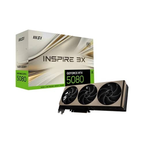 Placa MSI GeForc RTX 5080 16G INSPIRE 3X OC