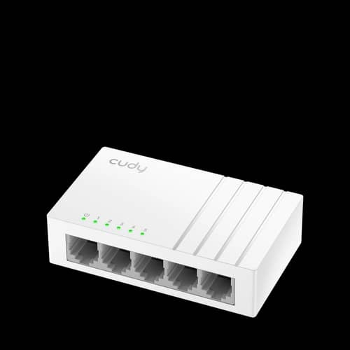 Switch Cudy 5 puertos Gigabit - Split USB-C sin trafo