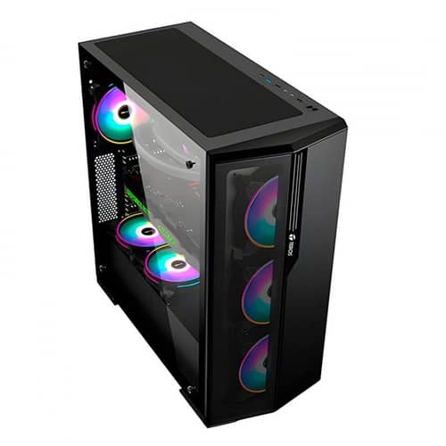 Gabinete Teros TE-1175N Gaming Mid Tower 4 Fans ARGB s/fuente