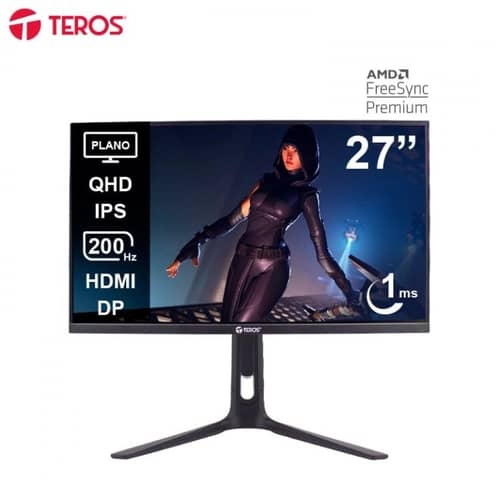 Monitor Teros TE-2754G Gaming 27" Plano IPS QHD (2560x1440) 200Hz 1ms