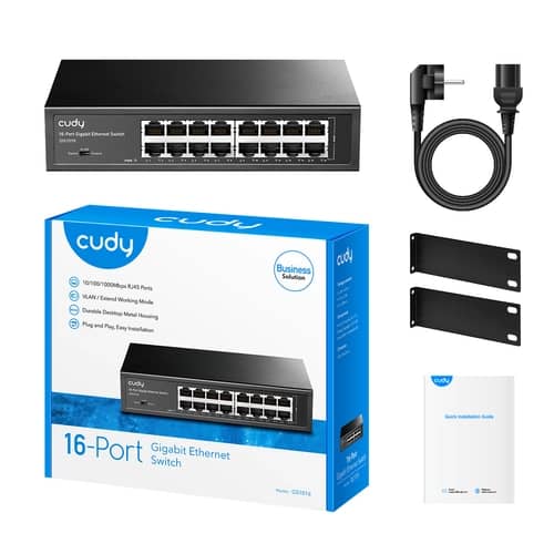 Switch Cudy 16 puertos Gigabit metal