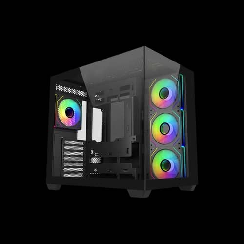 Gabinete Cooler Master Elite 681 Black 4 Fans ARGB s/fuente