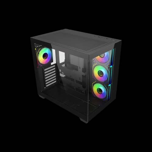 Gabinete Cooler Master Elite 681 Black 4 Fans ARGB s/fuente