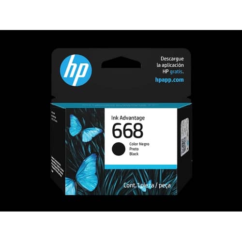 Cartucho de Tinta HP 668  Negra