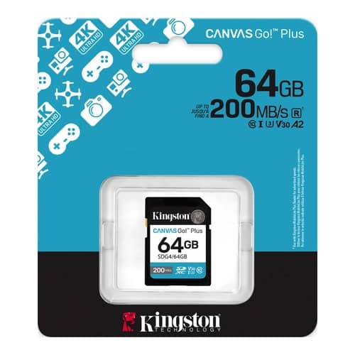Tarjeta de Memoria KINGSTON Canvas Go Plus 64GB G4