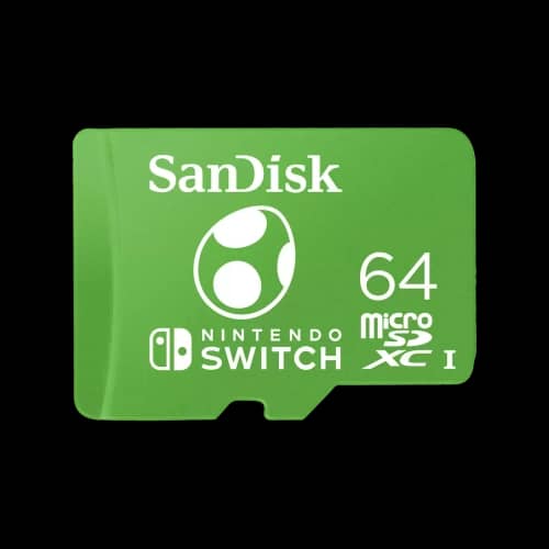 Tarjeta de Memoria Sandisk MicroSDXC 64GB UHS-I Card C10 U3 100Mb for Nintendo Switch Yoshi Edition