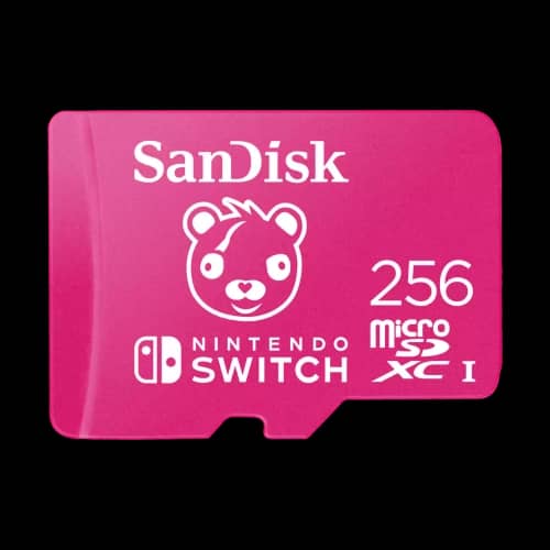 Tarjeta de Memoria Sandisk MicroSDXC 256GB UHS-I Card C10 U3 100Mb for Nintendo Switch Fortnite Edition