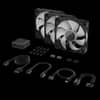 Kit de inicio de ventiladores CORSAIR iCUE LINK RX120 RGB 120 mm X3 negro