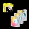 Kit de ventiladores CORSAIR flujo invertido RS120-R ARGB de 120 mm x3 blanco