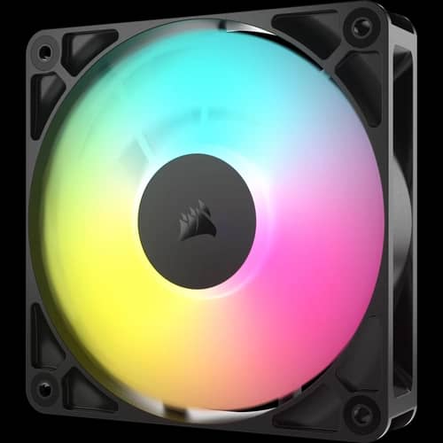 Kit de ventiladores CORSAIR PWM de 120 mm RS120 ARGB x3 negro