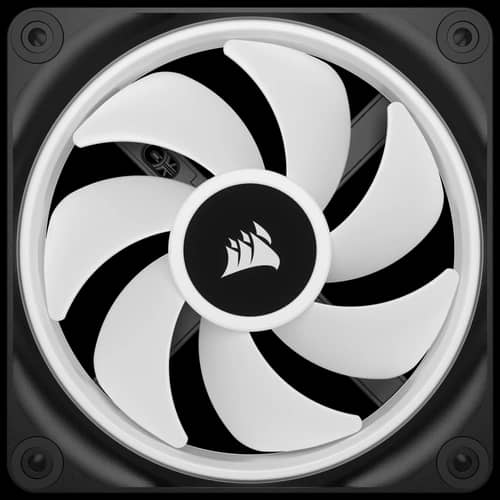 Kit de ventiladores CORSAIR PWM de 120 mm QX120 RGB x3 negro con iCUE Link