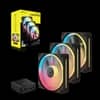Kit de ventiladores CORSAIR flujo reversible iCUE LINK LX120-R RGB de 120 mm x3 negro