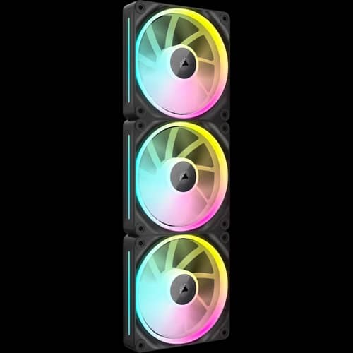 Kit de ventiladores CORSAIR iCUE LINK LX120 RGB de 120 mm x3 negro