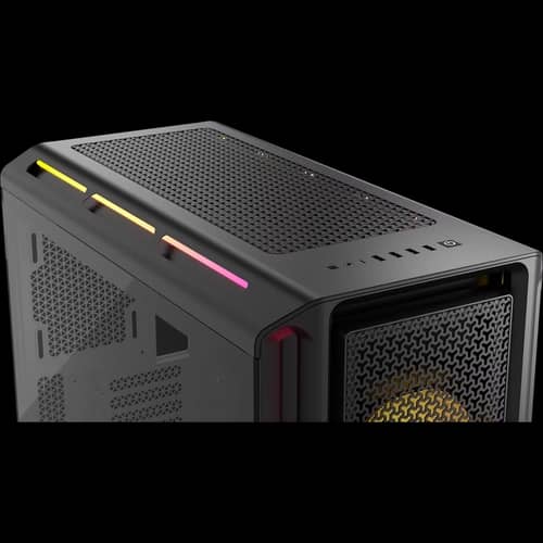 Gabinete CORSAIR iCUE LINK 5000T LX RGB Mid Tower negro