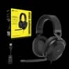 Auriculares gaming cable CORSAIR HS65 SURROUND, carbón