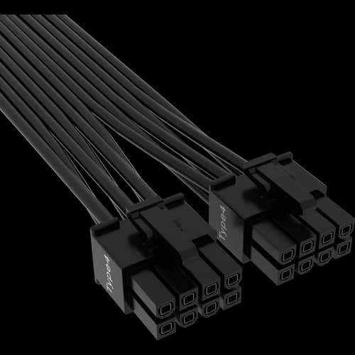Cable de alimentación de PSU de tipo 4 PCIe 5.1 12V-2x6 de 600 W