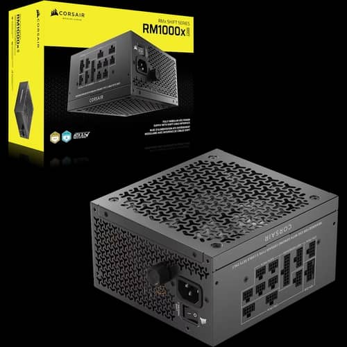 Fuente CORSAIR RM1000X SHIFT 1000W ATX 3.1 PCIe 5.1 Full Modular conexión lateral