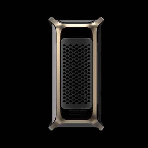 Gabinete Cooler Master Cosmos Alpha Gold Full Tower 3 Fans Tempered Glass Logo Bañado en Oro 24K s/Fuente