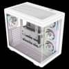 Gabinete Cooler Master Elite 600 Mid Tower 4 Fans ARGB Tempered Glass White s/Fuente