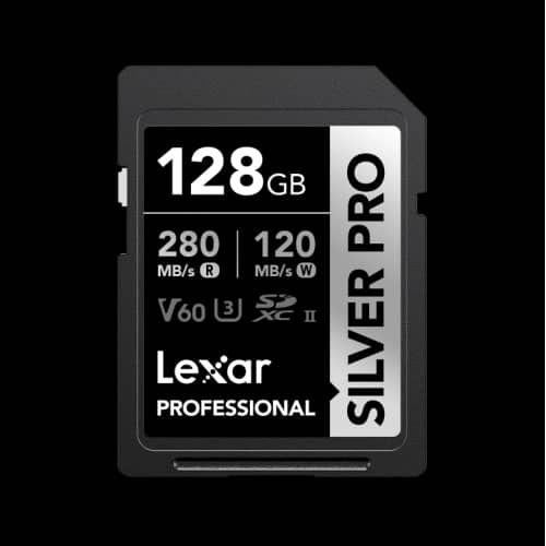Tarjeta SDXC Lexar 128GB Silver Plus P. V60 UHS-II