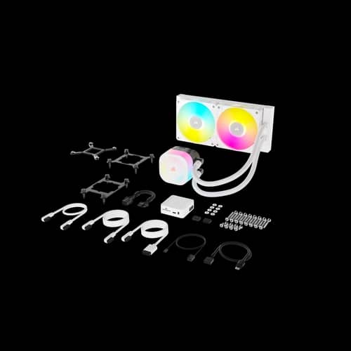Liquid cooler CORSAIR iCUE LINK TITAN 240 RX RGB Blanco