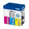 Botella de tinta Brother BT5001 Cian Magenta Amarilla Pack de 3