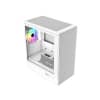 Gabinete Cooler Master Elite 350 Mini Tower 4 Fans ARGB Tempered Glass White s/Fuente