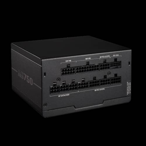 Fuente Cooler Master MWE Gold V3 ATX 3.1 750W Full Modular 80 Plus Gold Black