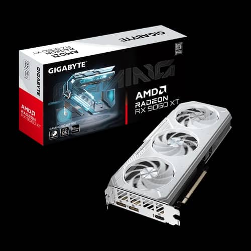 Placa de Video GIGABYTE AMD Radeon RX 9060 XT GAMING OC ICE 16G