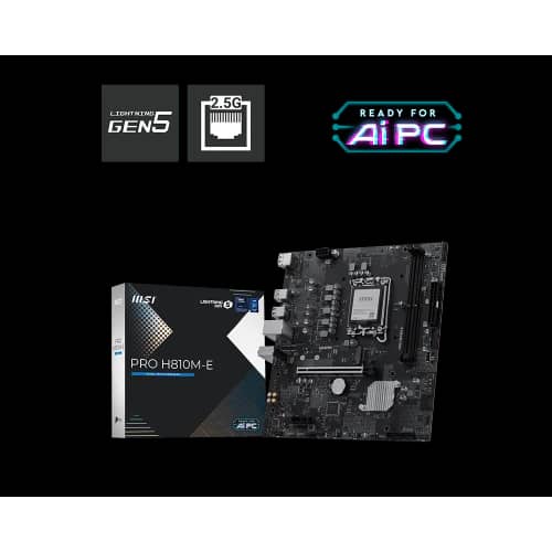 Motherboard MSI PRO H810M-E  LGA 1851 DDR5
