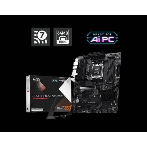 Motherboard MSI PRO B850-S EVO WIFI AM5 DDR5