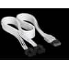 Cable Premium con funda 2x 8-Pin PCIe 12V y 2x6 600W Type 4 Blanco