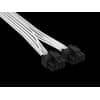 Cable Premium con funda 2x 8-Pin PCIe 12V y 2x6 600W Type 4 Blanco